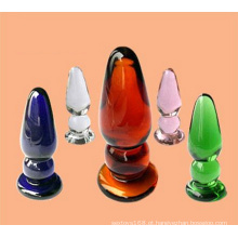 Os brinquedos do sexo Anal pênis feminino vidro (IJ-GD2006)